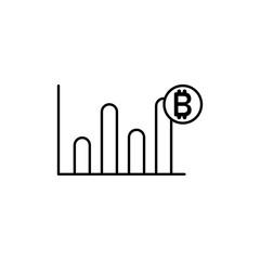 Bitcoin Evolution icon Vector logo set flat