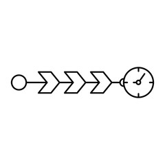 Chronology icon Vector logo set flat