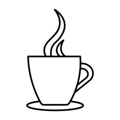 Coffee cup icon Vector logo set flat