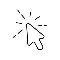 Cursor icon Vector logo set flat