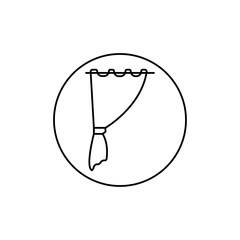 curtains icon Vector logo set flat