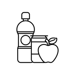 Diet drink icon Vector logo set flat