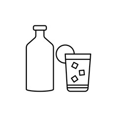 drink icon Vector logo set flat