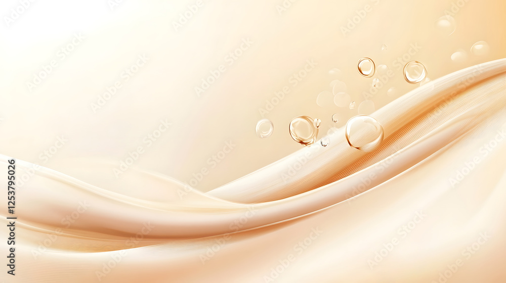 Fototapete soft flowing waves of light and texture create a dreamy ethereal atmosphere this abstract feminine d