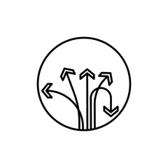 Flexibility icon Vector logo set flat