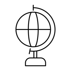 globe icon Vector logo set flat