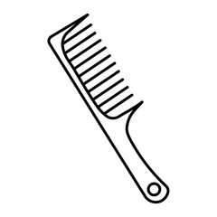 Hair comb icon Vector logo set flat