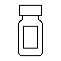 injection vial icon Vector logo set flat