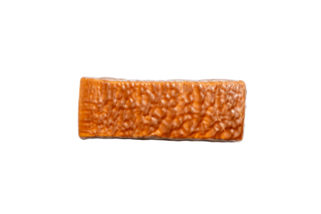 Brown bar with a transparent background. Bar rectangular shape. This is made of brown substance