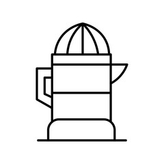 Lemon squeezer icon Vector logo set flat