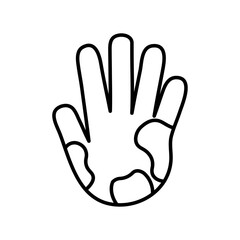 Fototapeta premium mottled skin icon Vector logo set flat