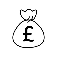 Pound icon Vector logo set flat