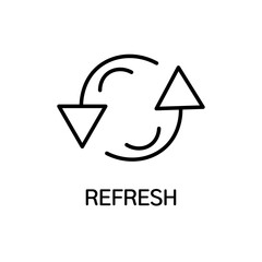 Refresh icon Vector logo set flat