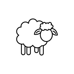 sheep icon Vector logo set flat