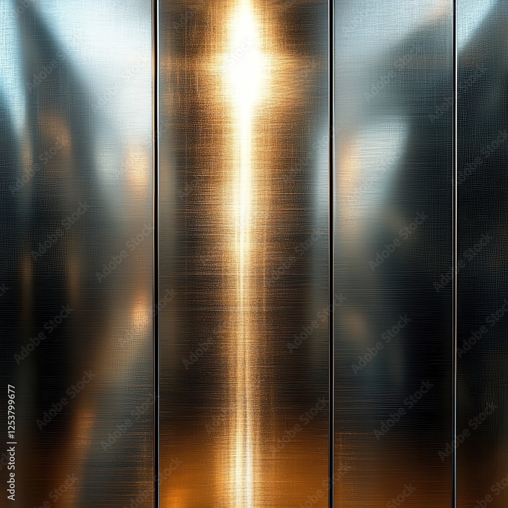 Poster abstract metallic textures with subtle reflections and bright highlights suitable for modern design 