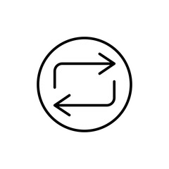 swap Icon Vector logo set flat