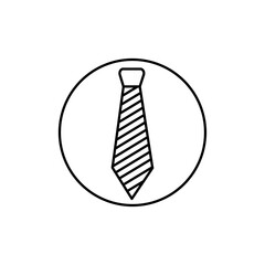 Tie icon Vector logo set flat