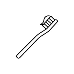 tooth brush icon Vector logo set flat