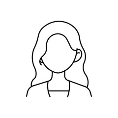 woman icon Vector logo set flat