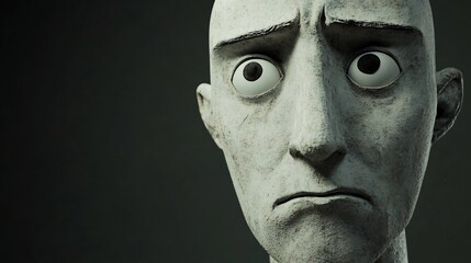 Sculptural Portrait: A Study in Sadness and Wonder