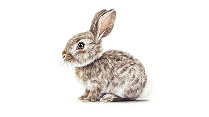 Obraz premium Charming Watercolor Rabbit Illustration
