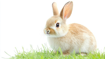 Fototapeta premium Adorable Bunny in Spring Grass