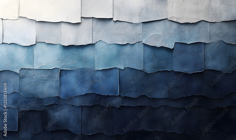 Poster abstract blue gradient background texture created with stacked squares of different shades