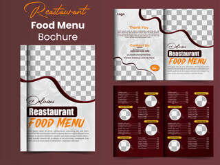 Reastaurant healthy Food flyer list template design
