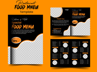 Creative Reastaurant  food menu flyer design