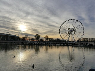 Roue de Paris Concorde Sunset Paris