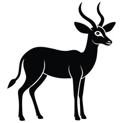 Fototapeta premium a vector illustration of a antelope.