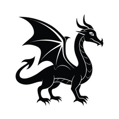 Naklejka premium a vector illustration of dragon.