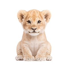 Obraz premium Adorable Young Lion Cub with Beautiful Eyes and Soft Fur