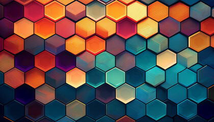 vibrant hexagon wallpaper or heritage
