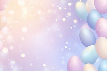 Digital Easter design with pastel gradients and radiant Easter elements