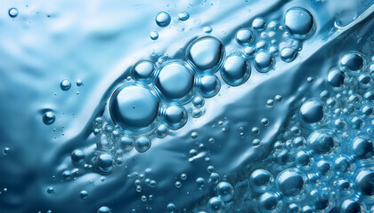 hyaluronic acid gel textured background with oxygen bubbles