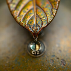 water drop on a leaf