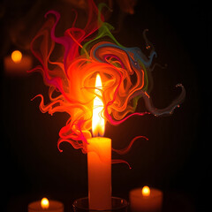 candles in the dark