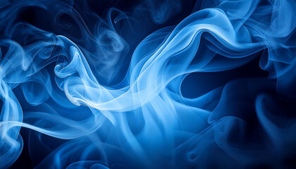 Fototapeta premium dark blue smoke abstract texture with mystic gradient and soft light