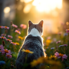 cat in the garden
