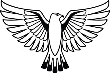 Obraz premium Bird black sparrow vector ,captures nature black color