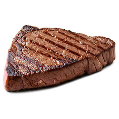 Grilled steak isolated on transparent background