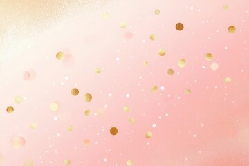 Pink Background with Gold Confetti for Celebration and Festive Design Projects