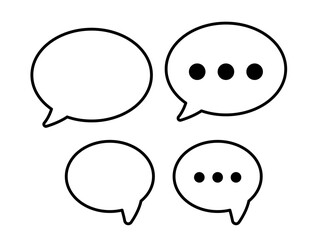 bubble chat pack icon set