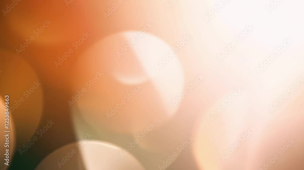 Poster abstract bokeh light art transitions to warm glowing patterns. concept of artistic expression, light