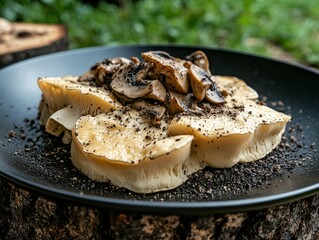 Gourmet truffle dish celebrating national truffle day