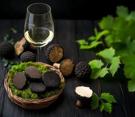 Celebrating national truffle day with exquisite black truffles and wine pairing