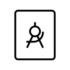 file cad box vector icon