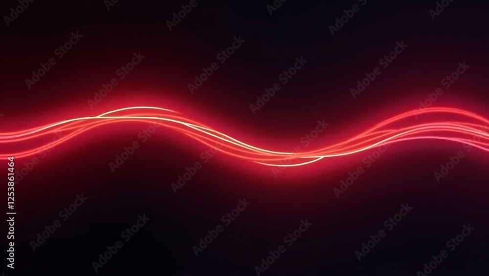 Poster abstract red wave background. generative ai.