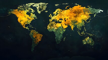 Global Warming: A Visual Representation of Greenhouse Gas Emissions Impacting Our Planet's Climate and Environment. Data Visualization of Carbon      